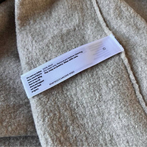 Eileen Fisher Lightweight Boiled Wool Coat in Responsible Wool - Size Large EUC - Picture 10 of 10